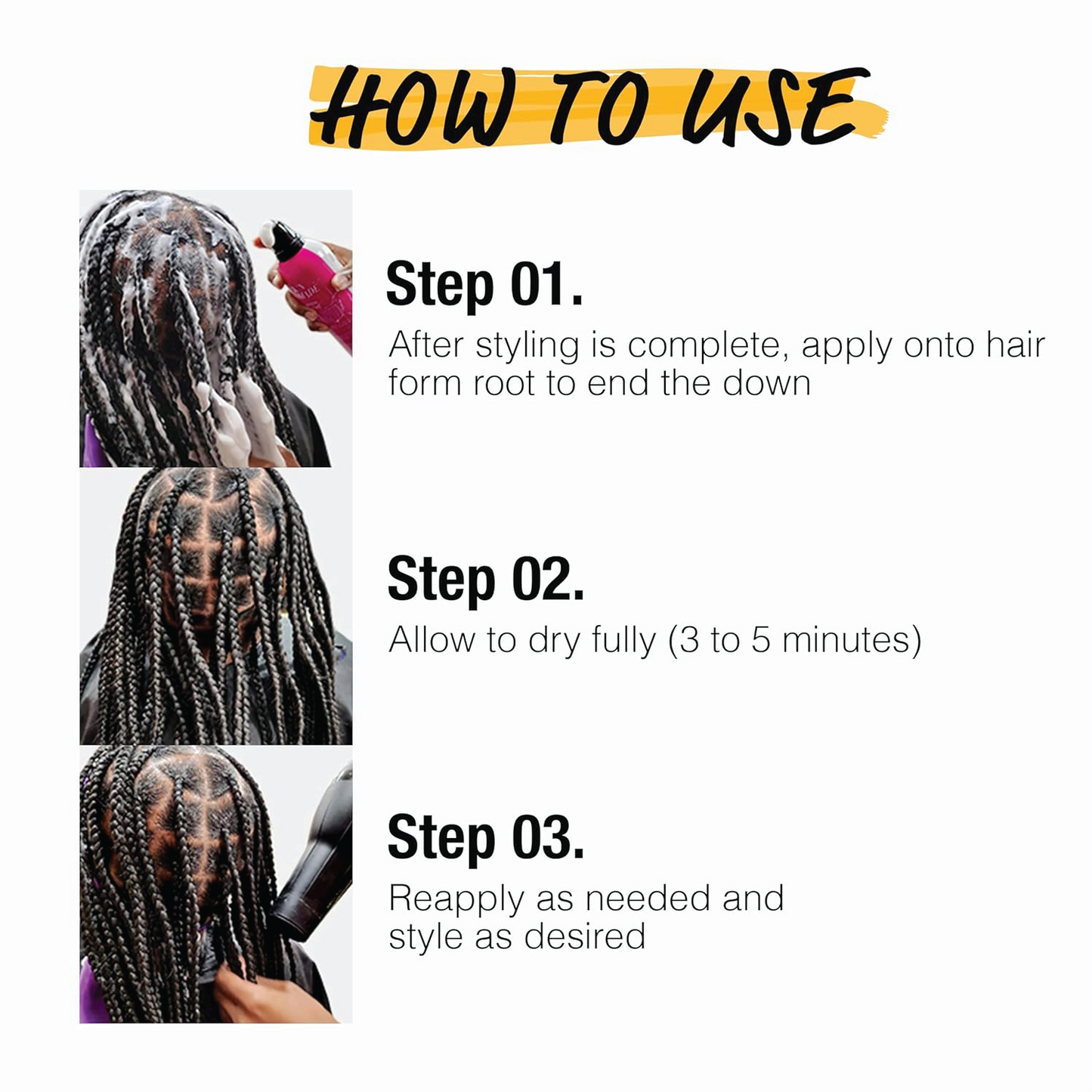 EBIN NEW YORK Braid Formula Hold Mousse (Rosemary Mint + Biotin)
