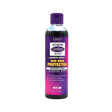Ebin Wonder Weave Bond Glue & Hair Black - Protector - Spray 250ml