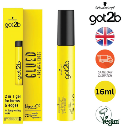 Got2B Brow & Edge Styling Gel, 72hr Hold, Vegan, 16ml