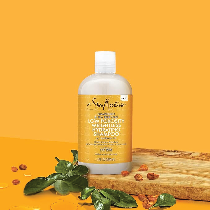 SHEA MOISTURE Grapeseed & Tea Tree Oils Low Perosity Weightless Hydration Shampoo 384ml