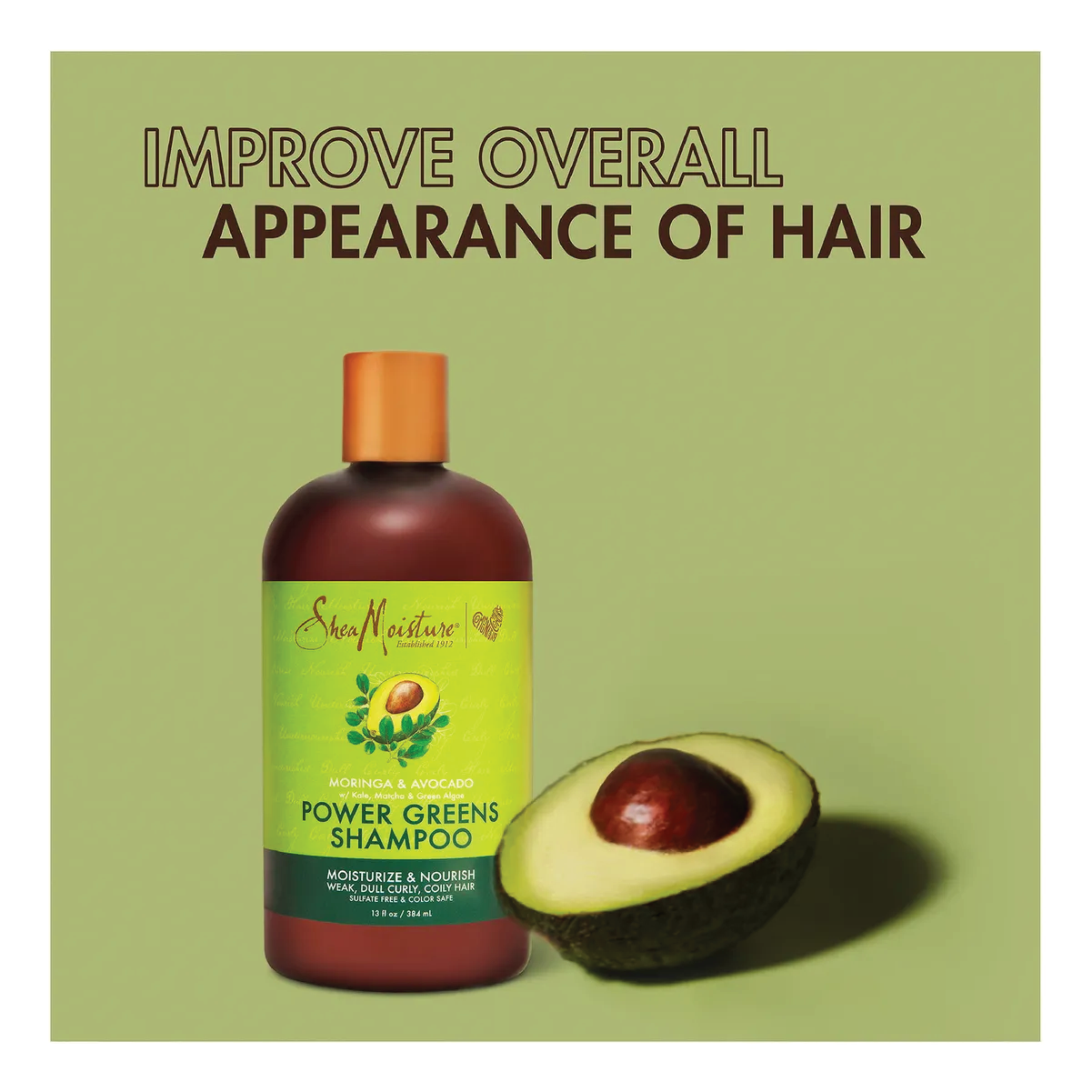 Sheamoisture Moringa & Avocado Power Greens 384ml