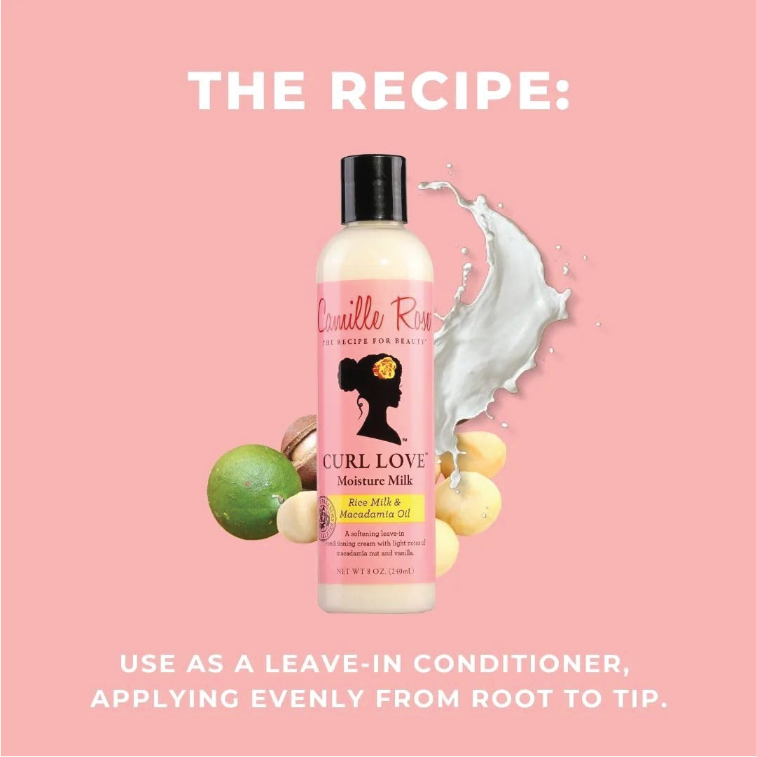 Camille Rose Curl Love Moisture Milk 240ml - Softening Leave-In Conditioner