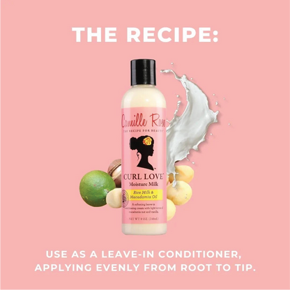 Camille Rose Curl Love Moisture Milk 240ml - Softening Leave-In Conditioner