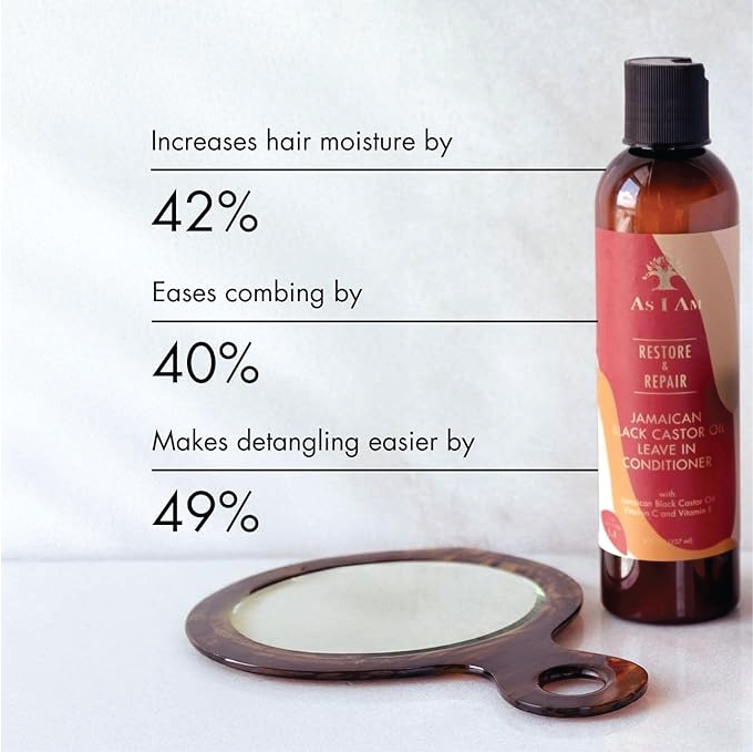AS I AM Restore & Repair Jamaican Black Castor Oil Leave in Conditioner 337ml