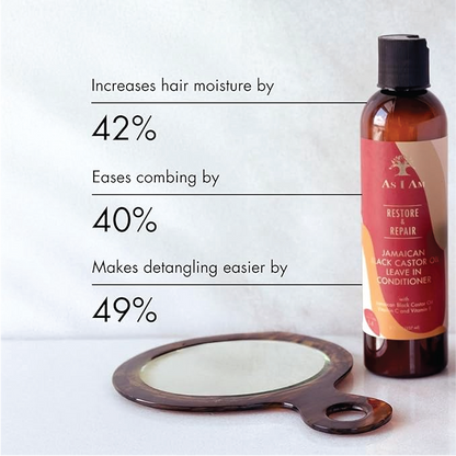 AS I AM Restore & Repair Jamaican Black Castor Oil Leave in Conditioner 337ml
