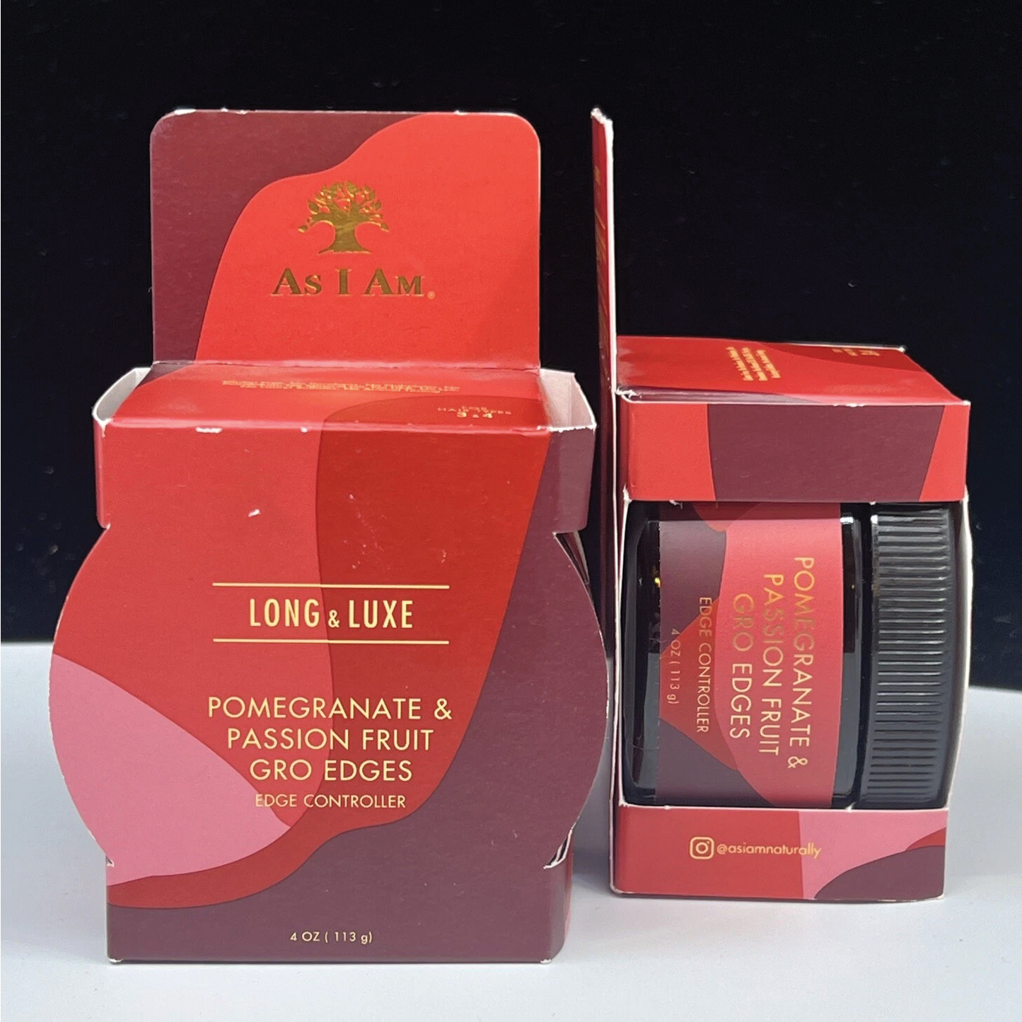 AS I AM Long and Luxe GroEdges Edge Controller Pomegranate & Passion Fruit 113g