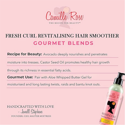 Camille Rose Fresh Curl 2 in 1 Hair Styling Cream 240ml