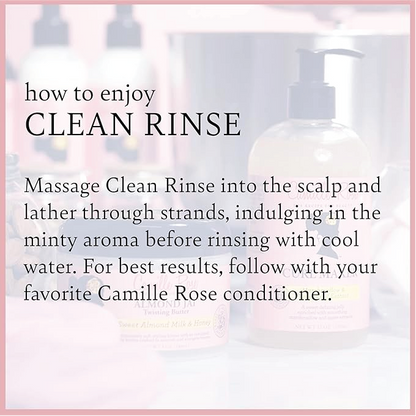 Camille Rose Naturals Clean Rinse Moisturizing & Clarifying Shampoo 240ml