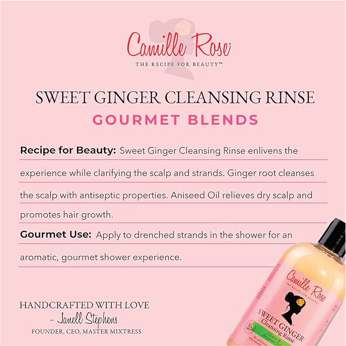 Camille Rose Sweet Ginger Hair Cleansing Rinse Shampoo 355ml