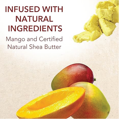 Shampoo with Mango & Shea Butter by Creme of Nature, Ultra Moisturizing for Dry Dehydrated Hair 355ml