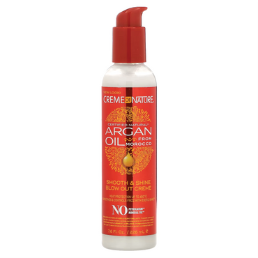 Creme Of Nature, Certified Natural Argan Oil From Morocco, Smooth & Shine Blow Out Creme 226ml