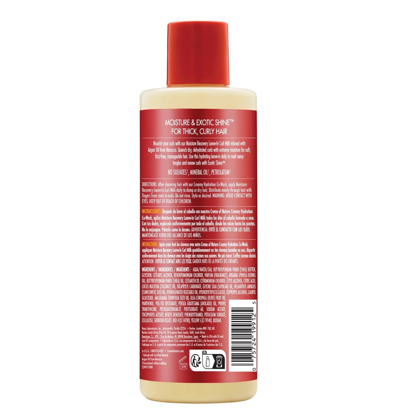 Creme of Nature Argan Oil Moisture Recovery Leave-In Curl Milk 236ml