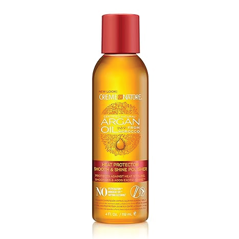 Creme of Nature Argan Oil With Heat Protection, Smooth & Shine Hair Polisher 118ml