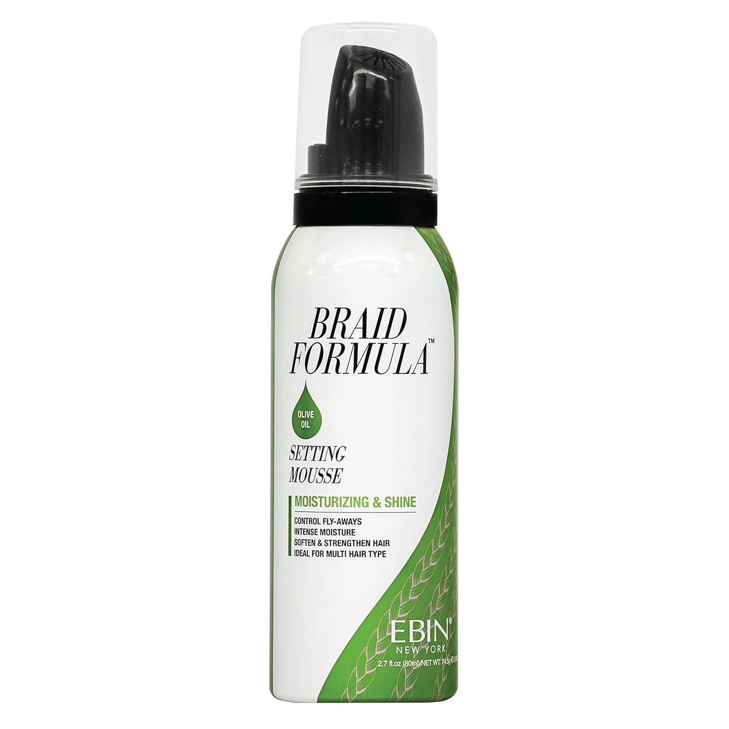 EBIN NEW YORK Braid Formula Hold Mousse 80ml