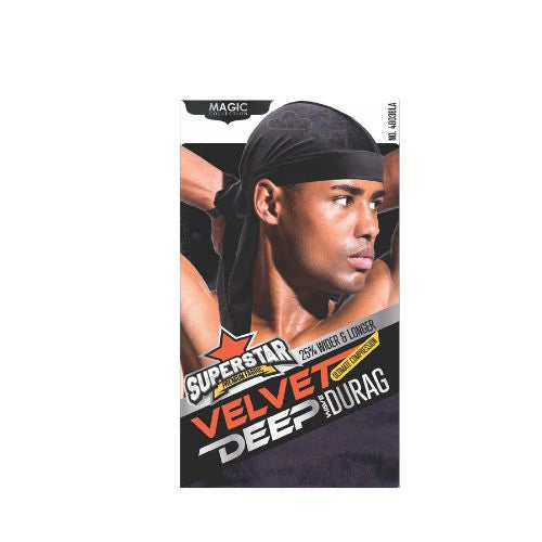 MAGIC COLLECTION MEN'S SUPERSTAR VELVET DEEP DURAG