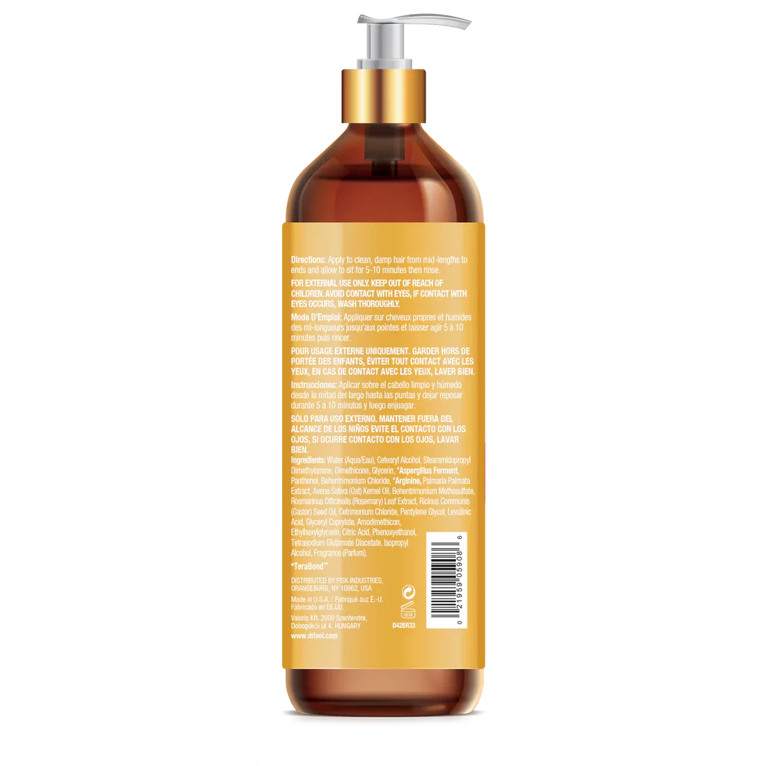 DIFEEL BOND & REPAIR SULFATE FREE CONDITIONER 33.8 OZ.