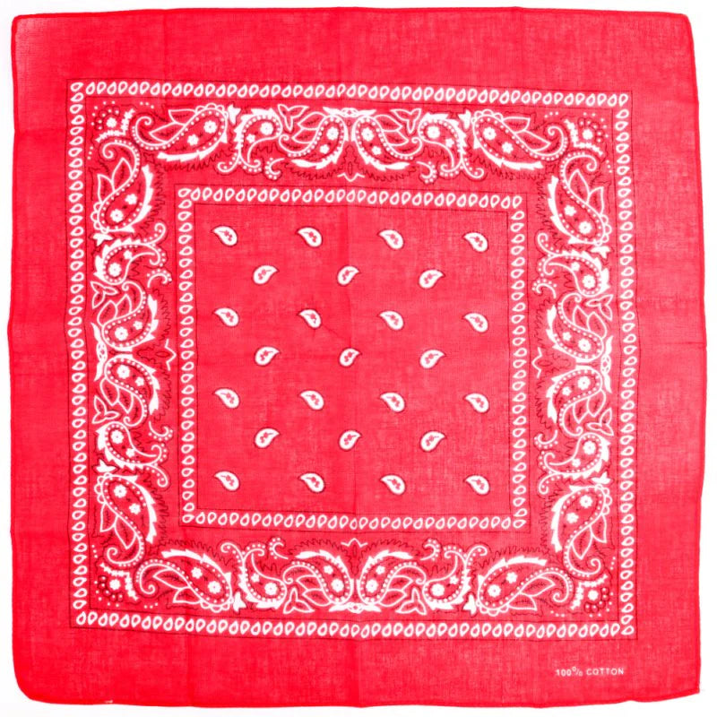 DOUBLE SIDED BANDANA - RED