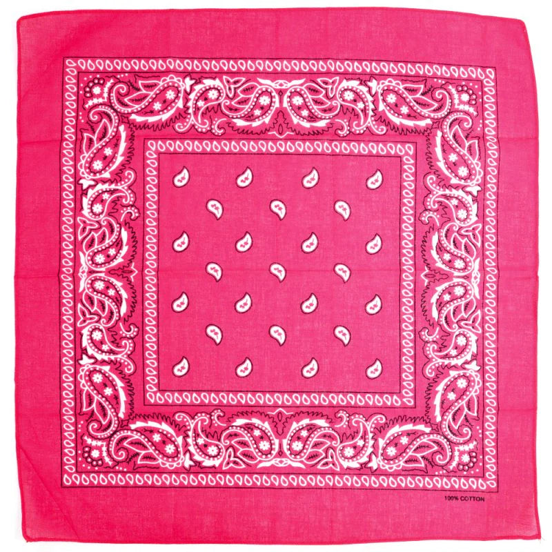 DOUBLE SIDED BANDANA - DARK PINK