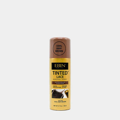 EBIN TINTED LACE AEROSOL SPRAY - COOL DEEP BROWN-80 ML