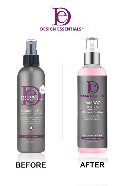 DESIGN ESSENTIALS Bamboo & Silk HCO Leave-In Conditioner-8 OZ