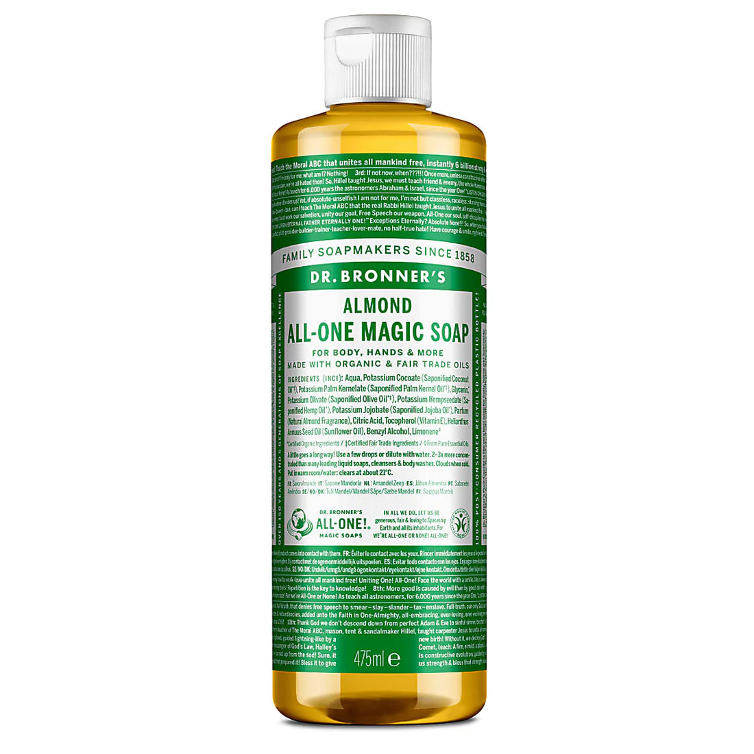 DR.BRONNER'S PURE CASTILE LIQUID SOAP ALMOND ALL-ONE MAGIC SOAP