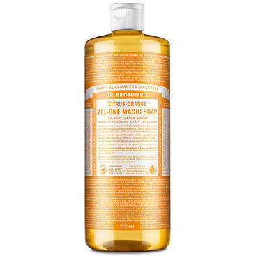 DR.BRONNER'S PURE CASTILE LIQUID SOAP CITRUS-ORANGE ALL-ONE MAGIC SOAP