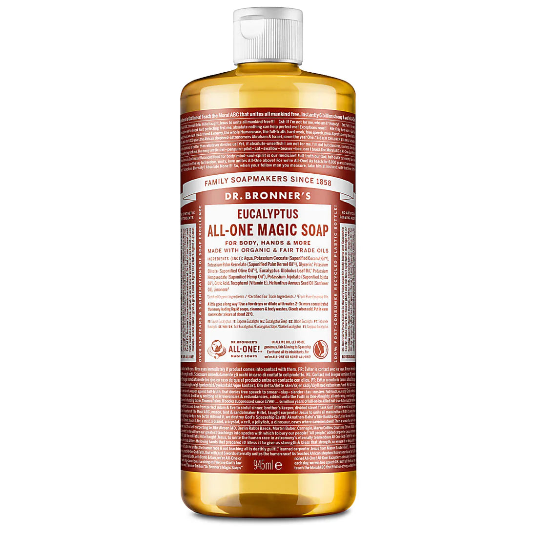 DR.BRONNER'S PURE CASTILE LIQUID SOAP EUCALYPTUS ALL-ONE MAGIC SOAP