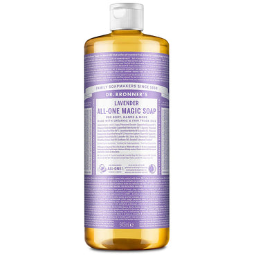 DR.BRONNER'S PURE CASTILE LIQUID SOAP LAVENDER ALL-ONE MAGIC SOAP