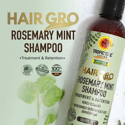 TROPIC ISLE HAIR GRO ROSEMARY MINT SHAMPOO 8 OZ