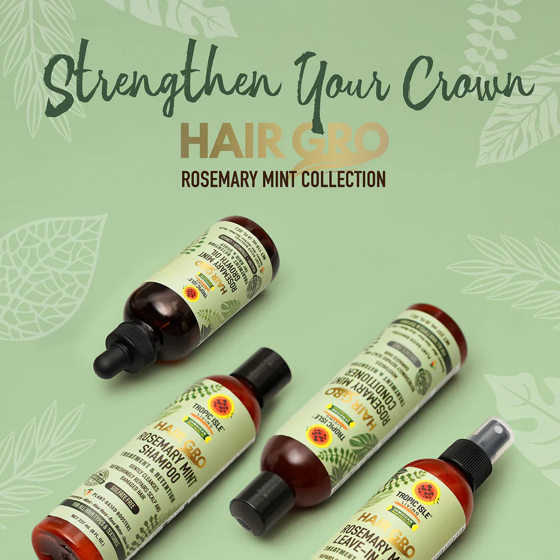 TROPIC ISLE LIVING HAIR GRO ROSEMARY MINT CONDITIONER