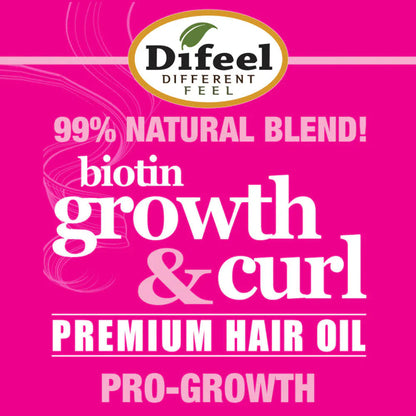 DIFEEL GROWTH AND CURL BIOTIN HAIR MASK 12 OZ.