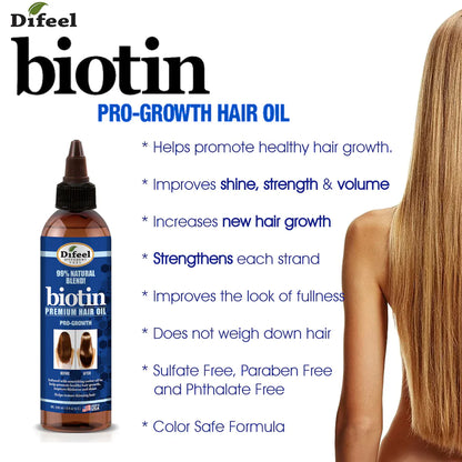 DIFEEL BIOTIN PRO GROWTH PREMIUM HAIR OIL 8 OZ