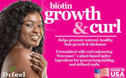 DIFEEL GROWTH AND CURL BIOTIN SHAMPOO 12 OZ