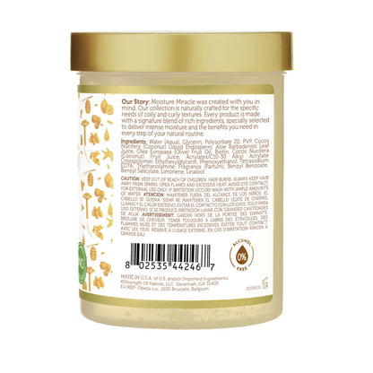 AFRICAN PRIDE MOISTURE MIRACLE ALOE & COCONUT WATER CURL DEFINING GEL, 18OZ