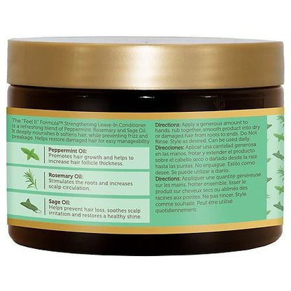 African Pride Feel It Formula Strengthening Leave In Conditioner, 12.0 OZ