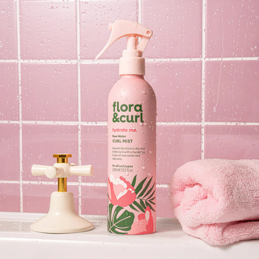 FLORA & CURL HYDRATE ME Rose Water Curl Mist 250ml