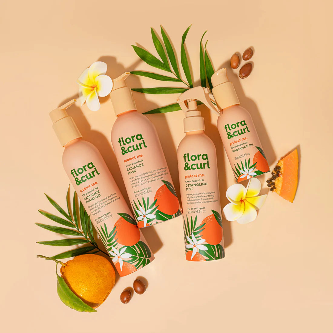 FLORA & CURL protect me. Citrus Superfruit Radiance Shampoo 300ml