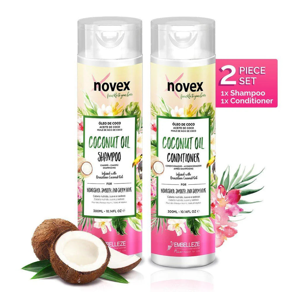 Coconut Oil Shampoo & Conditioner Set (300ml)