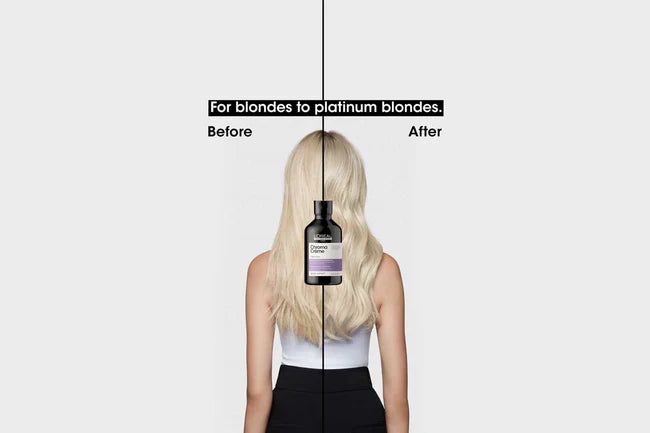 L'ORÉAL PROFESSIONNEL SERIE EXPERT CHROMA CRÈME YELLOW TONES NEUTRALIZING CREAM SHAMPOO FOR BLONDES TO PLATINUM BLONDES 500ML