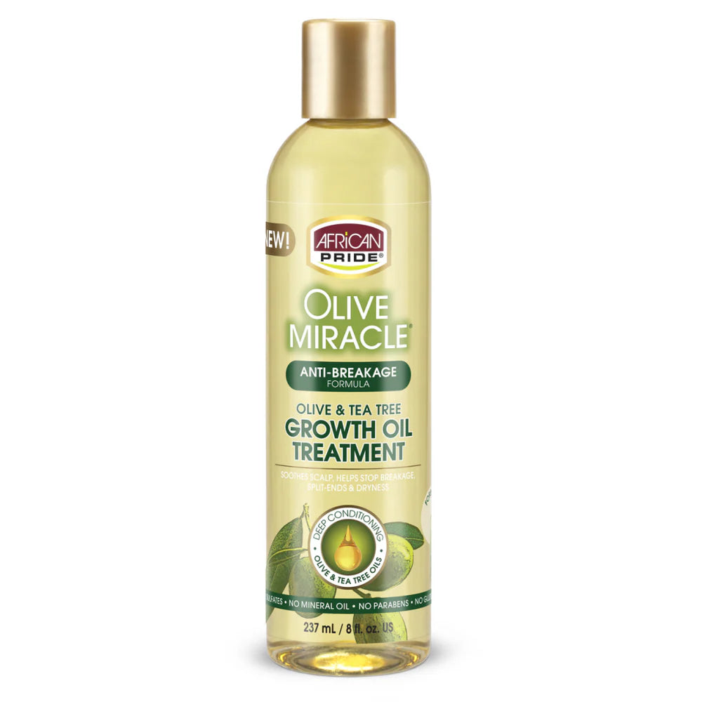 AFRICAN PRIDE OLIVE MIRACLE GROWTH OIL TREATMENT, 8FL OZ