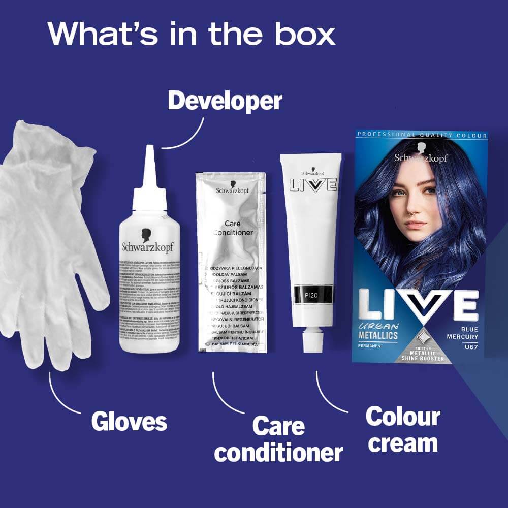 LIVE U67 BLUE MERCURY PERMANENT COLOUR