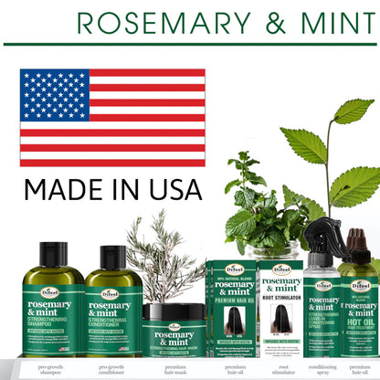 DIFEEL ROSEMARY AND MINT HAIR STRENGTHENING CONDITIONER WITH BIOTIN 12 oz