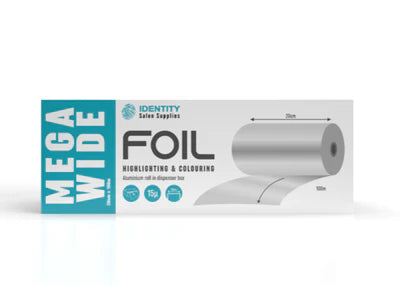 Identity Extra MEGA Wide Hair Foil 20cm x 100M DISPENSER BOX
