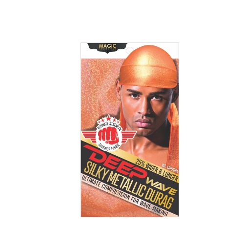 MAGIC COLLECTION MEN'S DEEP WAVE SILKY METALLIC DURAG