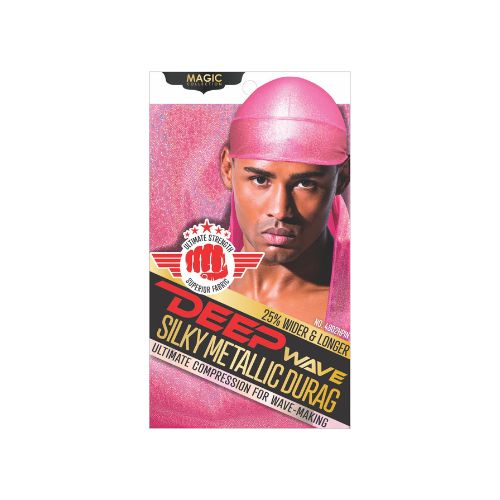 MAGIC COLLECTION MEN'S DEEP WAVE SILKY METALLIC DURAG