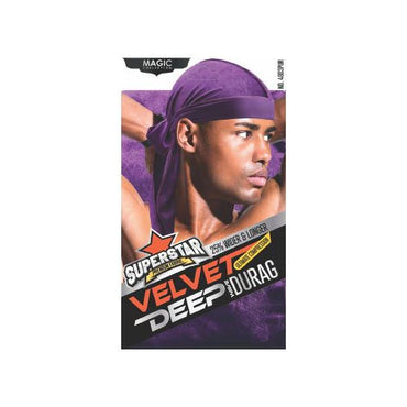 MAGIC COLLECTION MEN'S SUPERSTAR VELVET DEEP DURAG