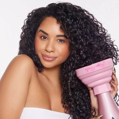 RIZOS CURLS Pink Collapsible Hair Diffuser for Drying Curls