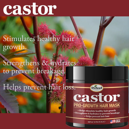 DIFEEL CASTOR PRO-GROWTH HAIR MASK 12 OZ.