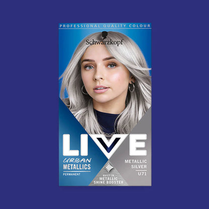 LIVE U71 METALLIC SILVER PERMANENT COLOUR