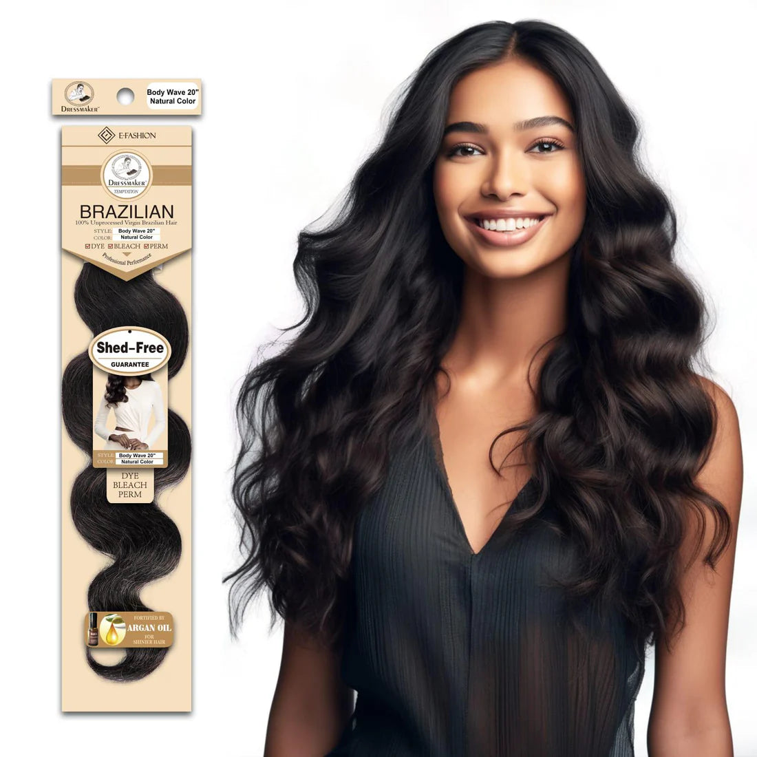 DRESSMAKER 100% UNPROCESSED VIRGIN BRAZILIAN HAIR BODY WAVE